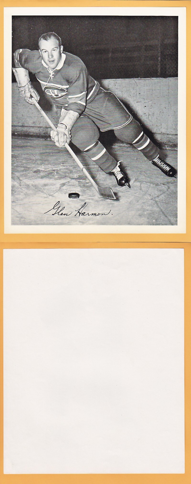 1945-54 QUAKER OATS PHOTO GLEN HARMON V.2 photo 1945-54 QUAKER OATS PHOTO GLEN HARMON V.2 photo